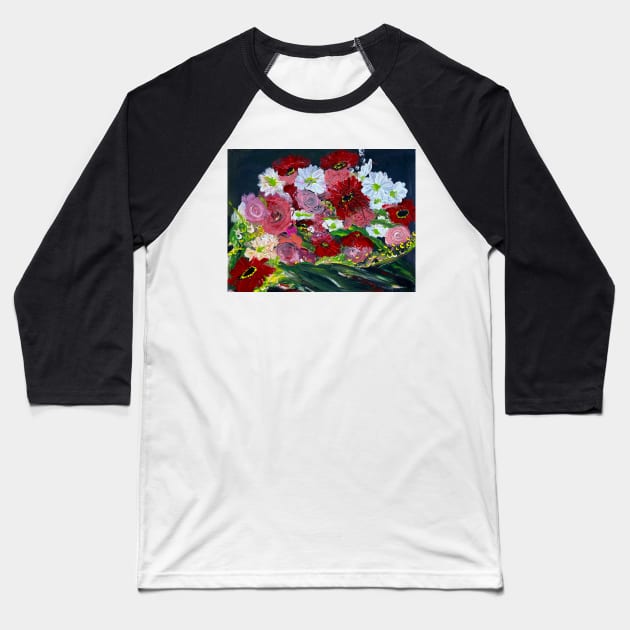 Just Some Beautiful Flowers Baseball T-Shirt by colleenranney